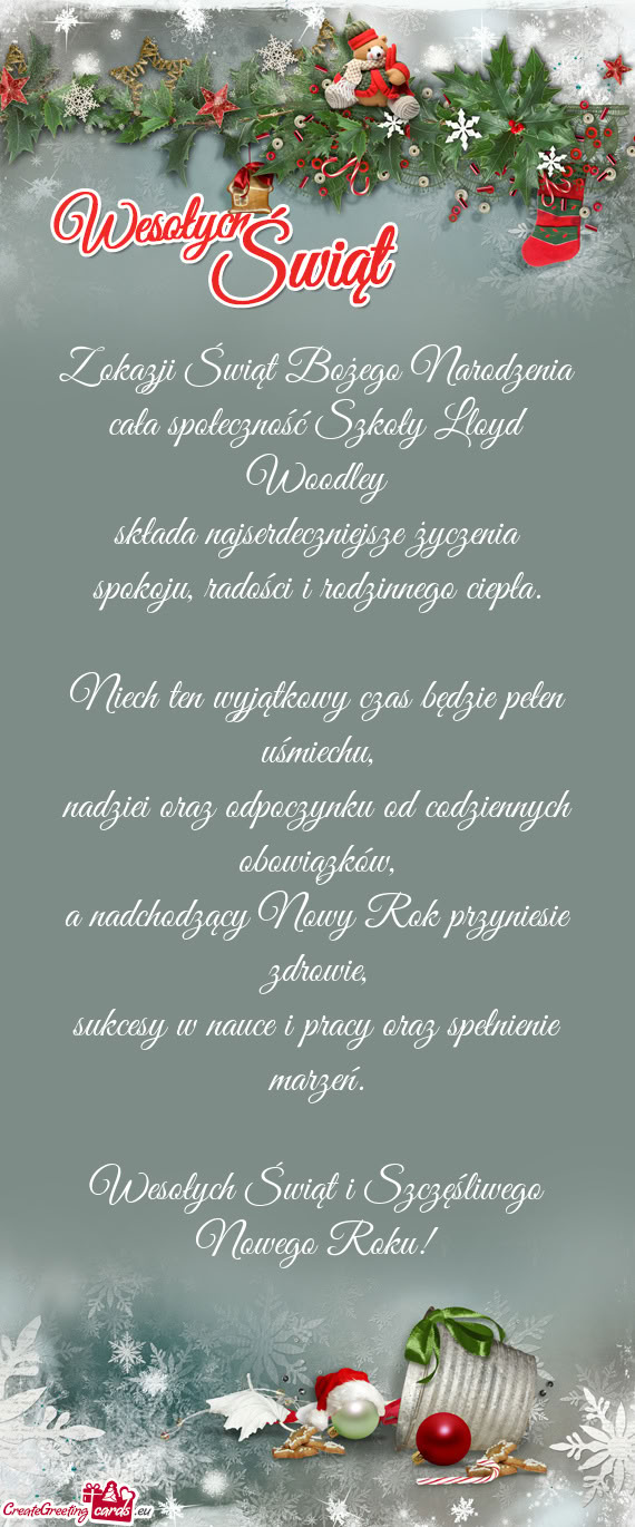 Cała społeczność Szkoły Lloyd Woodley