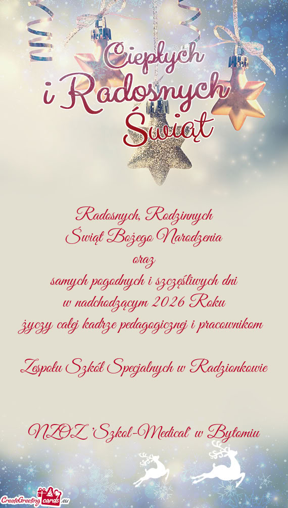 Całej kadrze pedagogicznej i pracownikom