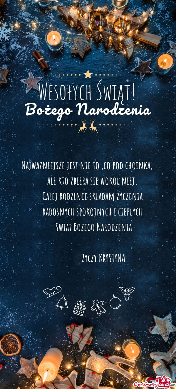 Calej rodzince skladam zyczenia