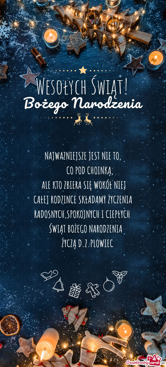 CAŁEJ RODZINCE SKŁADAMY ŻYCZENIA