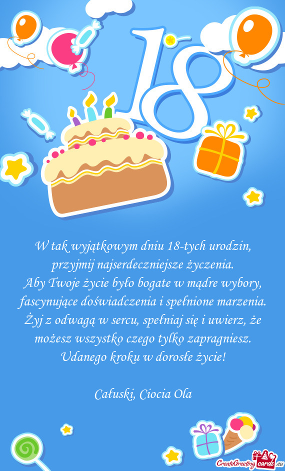 Całuski, Ciocia Ola