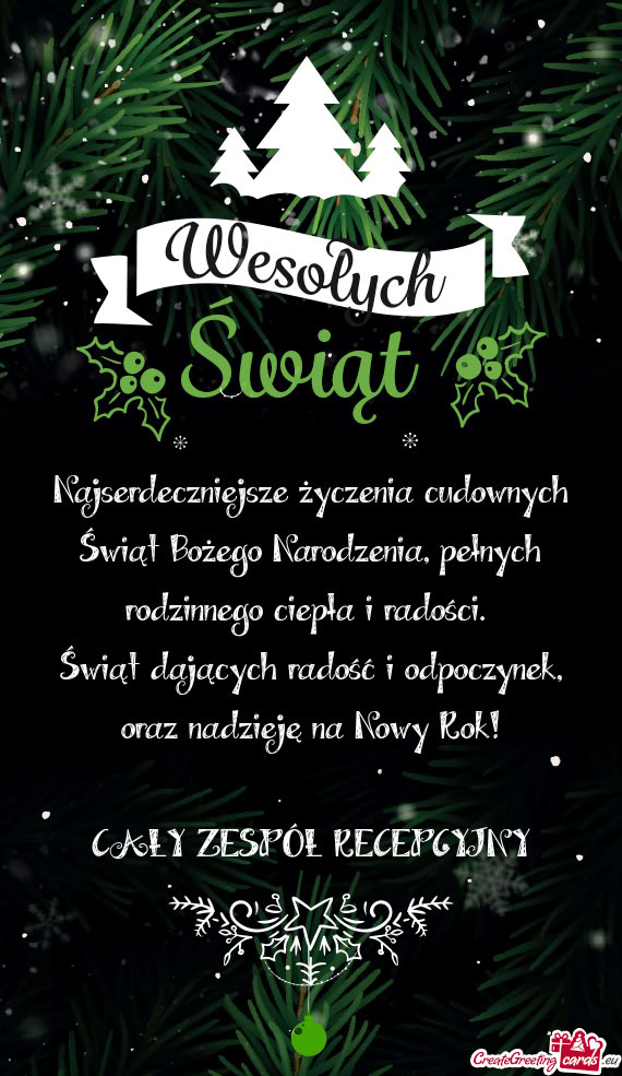 CAŁY ZESPÓŁ RECEPCYJNY