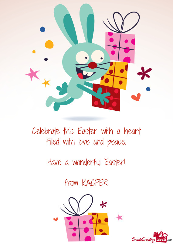 Celebrate this Easter with a heart