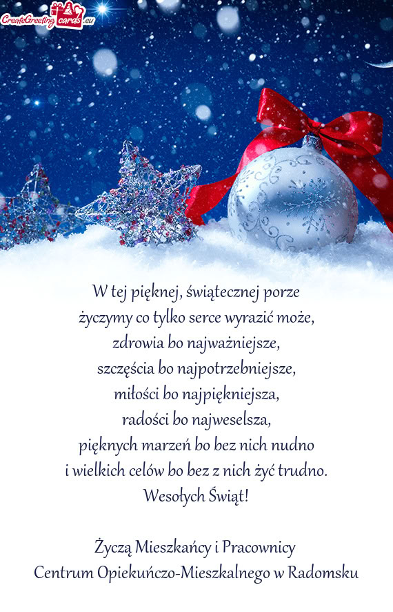 Centrum Opiekuńczo-Mieszkalnego w Radomsku