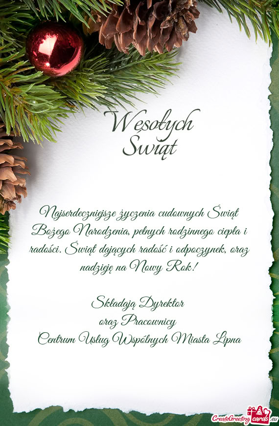 Centrum Usług Wspólnych Miasta Lipna