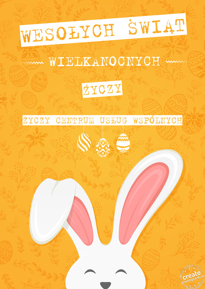Centrum Usług Wspólnych wesołych Świąt