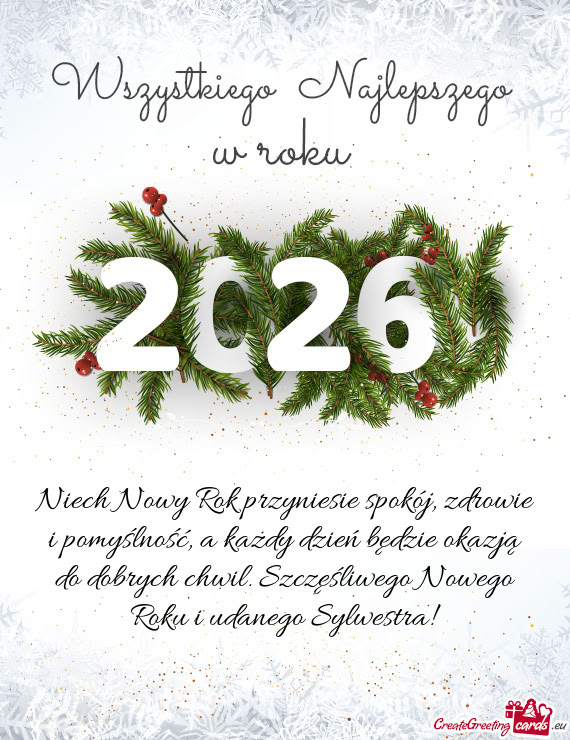 Ch chwil. Szczęśliwego Nowego Roku i udanego Sylwestra