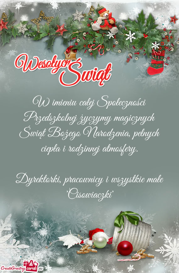 Ch ciepła i rodzinnej atmosfery