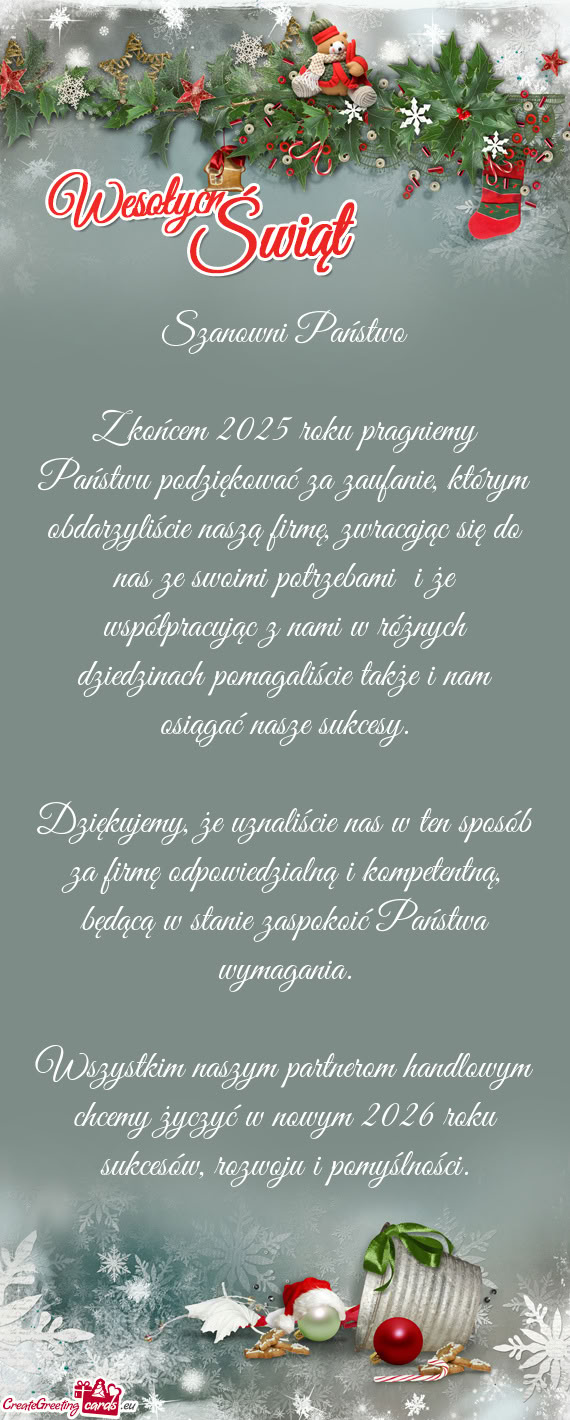 Ch pomagaliście także i nam osiągać nasze sukcesy