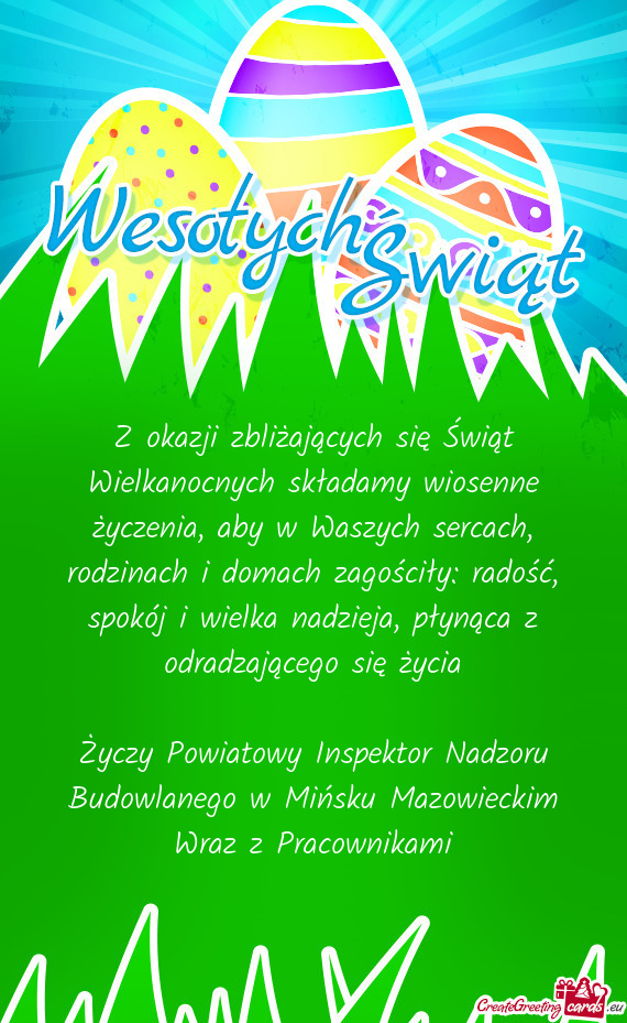 Ch, rodzinach i domach zagościły: radość, spokój i wielka nadzieja, płynąca z odradzającego