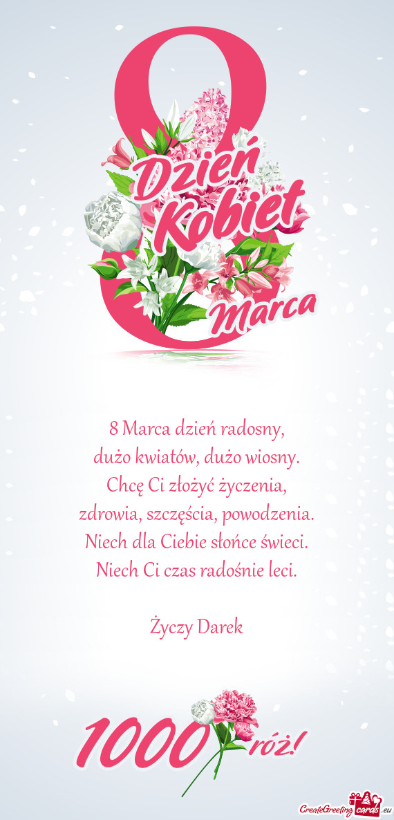 Chcę Ci złożyć życzenia