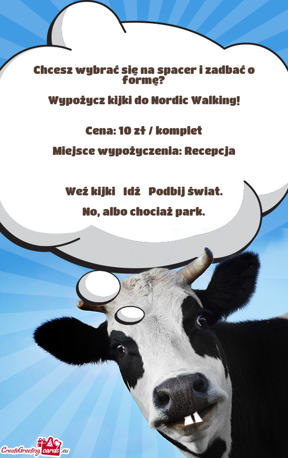 Chcesz wybrać się na spacer i zadbać o formę