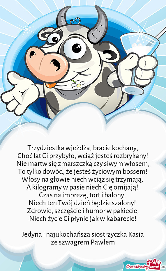 Choć lat Ci przybyło, wciąż jesteś rozbrykany