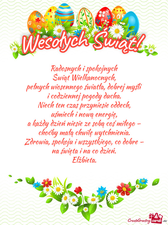 Choćby małą chwilę wytchnienia