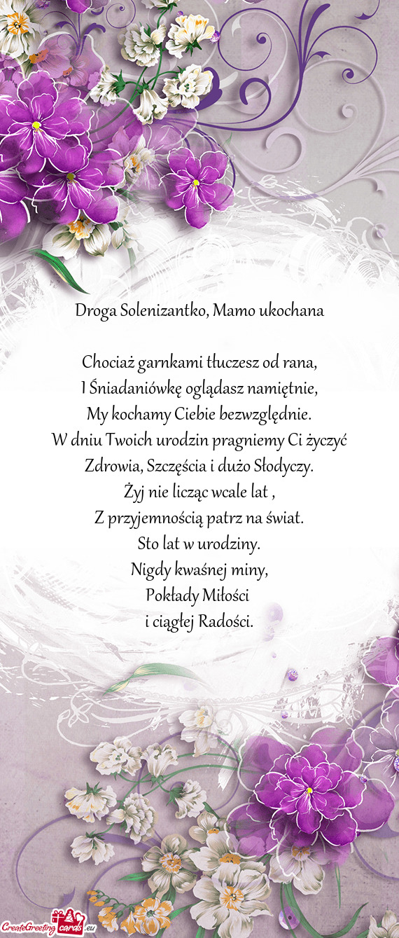 Chociaż garnkami tłuczesz od rana