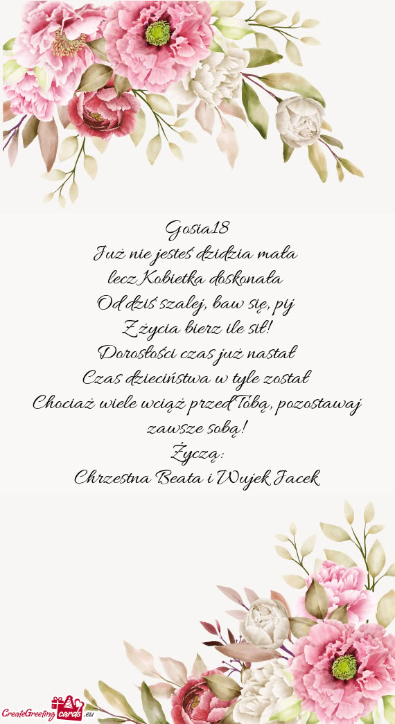 Chociaż wiele wciąż przed Tobą, pozostawaj zawsze sobą