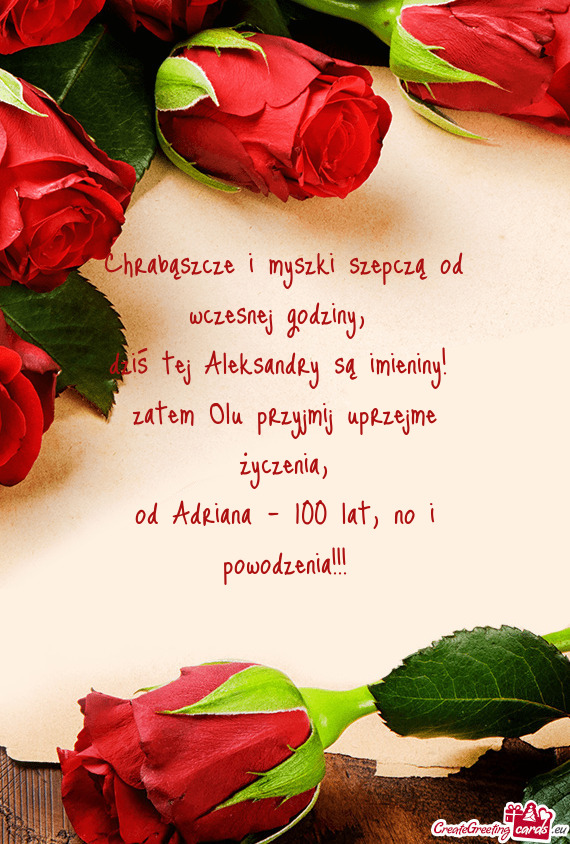 Chrabąszcze i myszki szepczą od wczesnej godziny