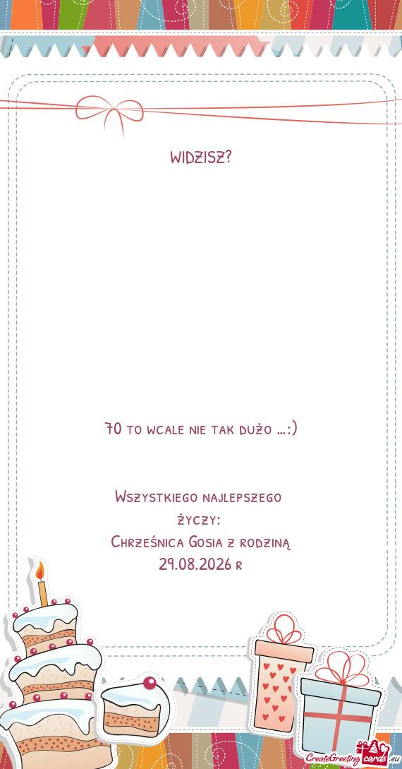 Chrześnica Gosia z rodziną