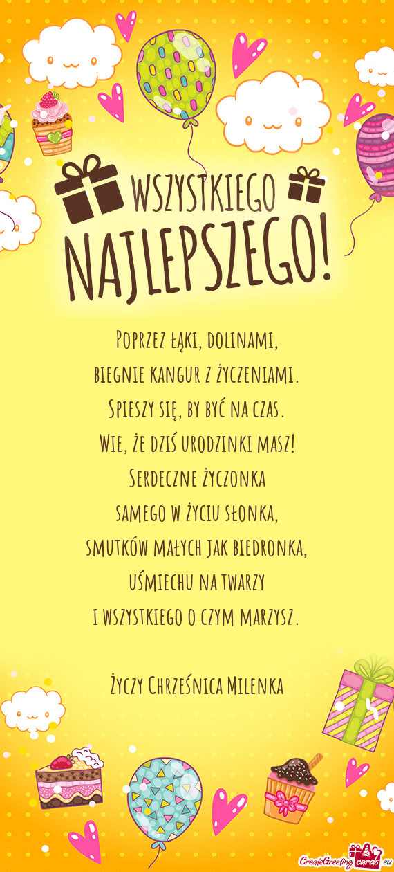 Chrześnica Milenka