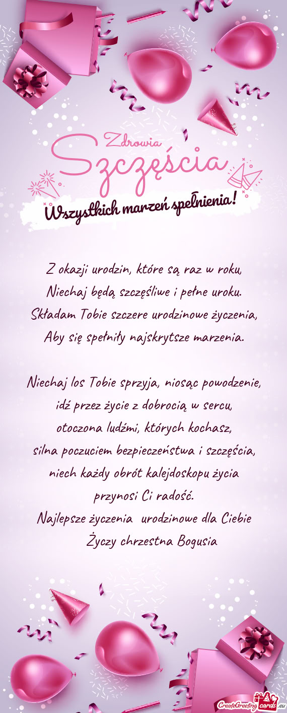 Chrzestna Bogusia
