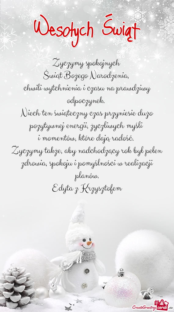 Chwili wytchnienia i czasu na prawdziwy odpoczynek