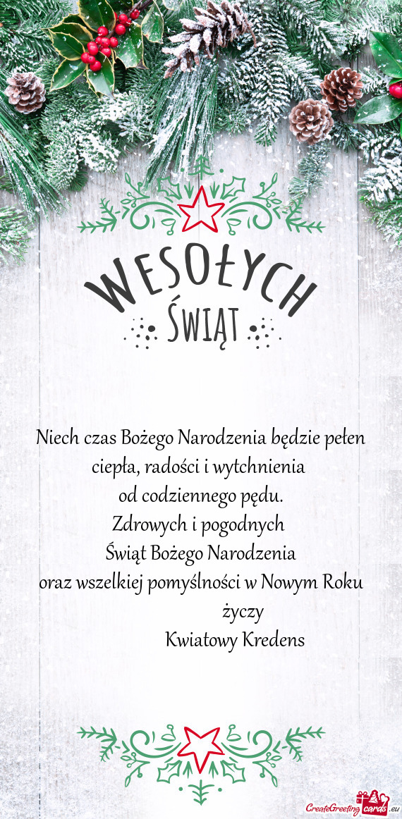 Ciepła, radości i wytchnienia