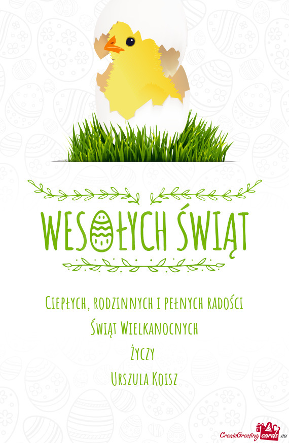 Ciepłych, rodzinnych i pełnych radości