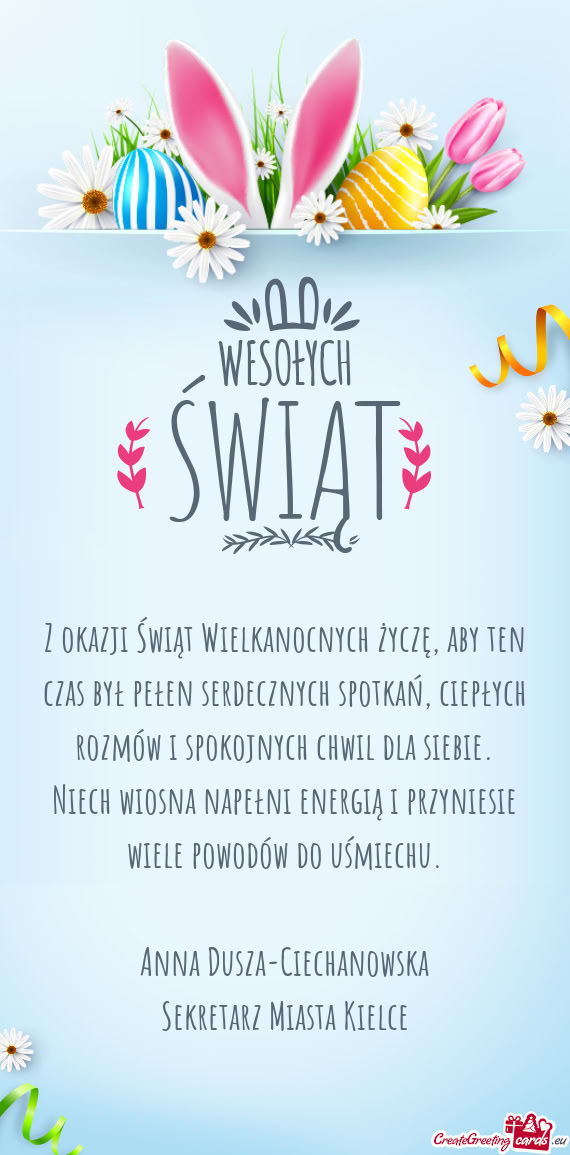 Ciepłych rozmów i spokojnych chwil dla siebie