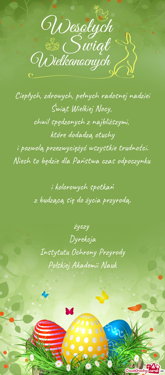 Ciepłych, zdrowych, pełnych radosnej nadziei