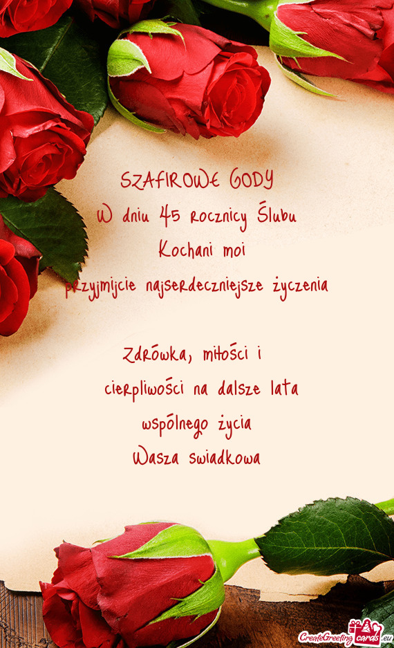 Cierpliwości na dalsze lata wspólnego życia