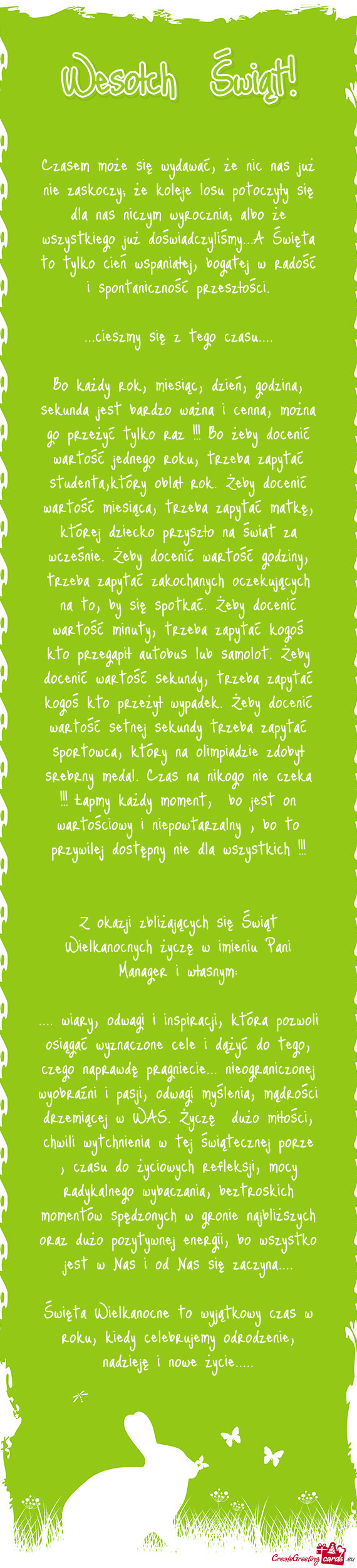 Cieszmy się z tego czasu