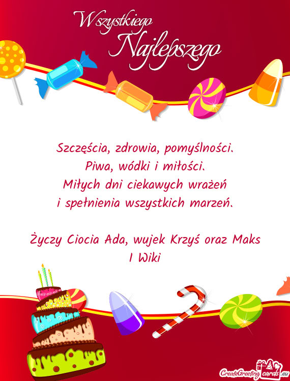 Ciocia Ada, wujek Krzyś oraz Maks I Wiki