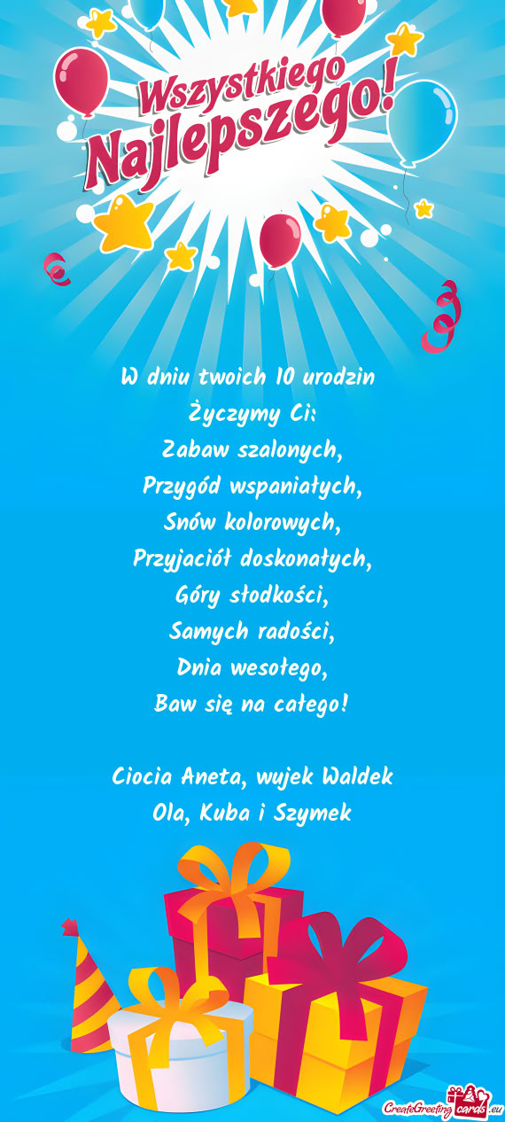 Ciocia Aneta, wujek Waldek