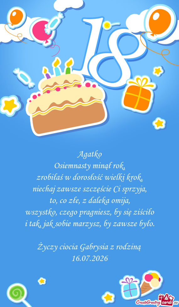 Ciocia Gabrysia z rodziną
