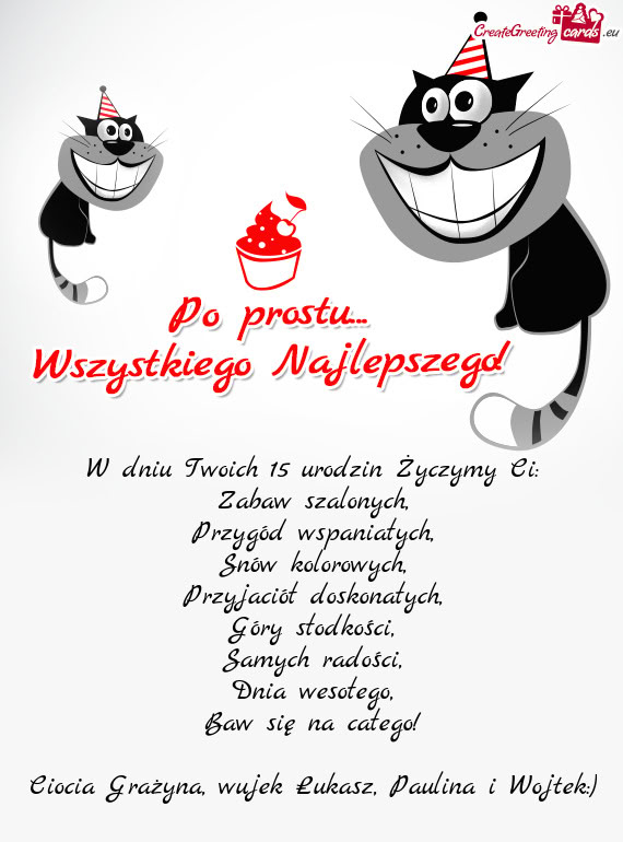 Ciocia Grażyna, wujek Łukasz, Paulina i Wojtek:)