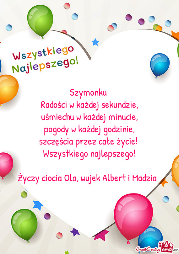 Ciocia Ola, wujek Albert i Madzia 😀