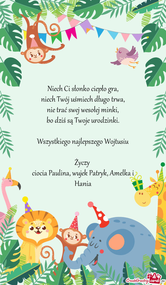 Ciocia Paulina, wujek Patryk, Amelka i Hania