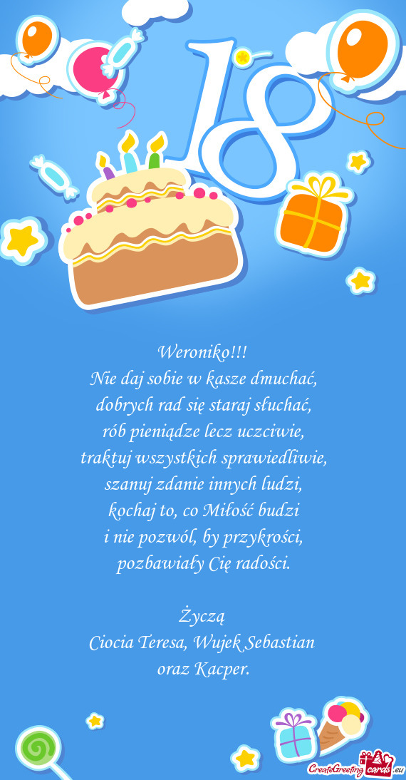 Ciocia Teresa, Wujek Sebastian