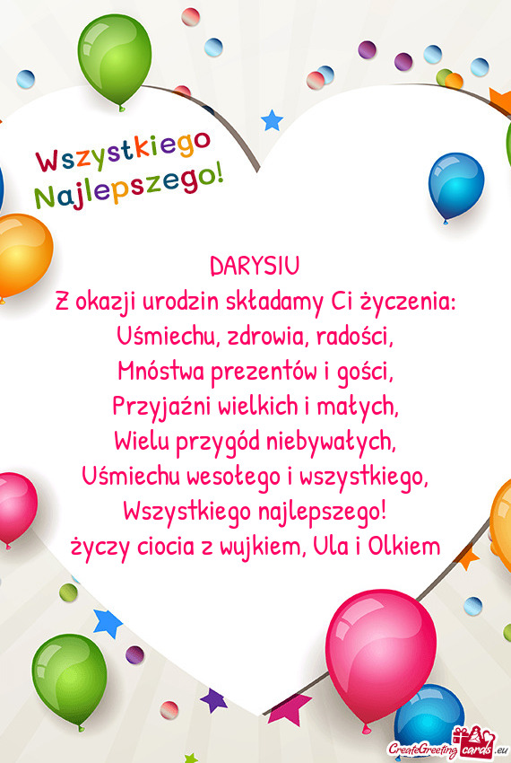 Ciocia z wujkiem, Ula i Olkiem