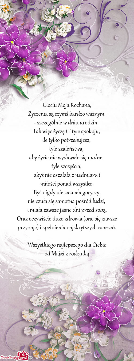 Ciociu Moja Kochana