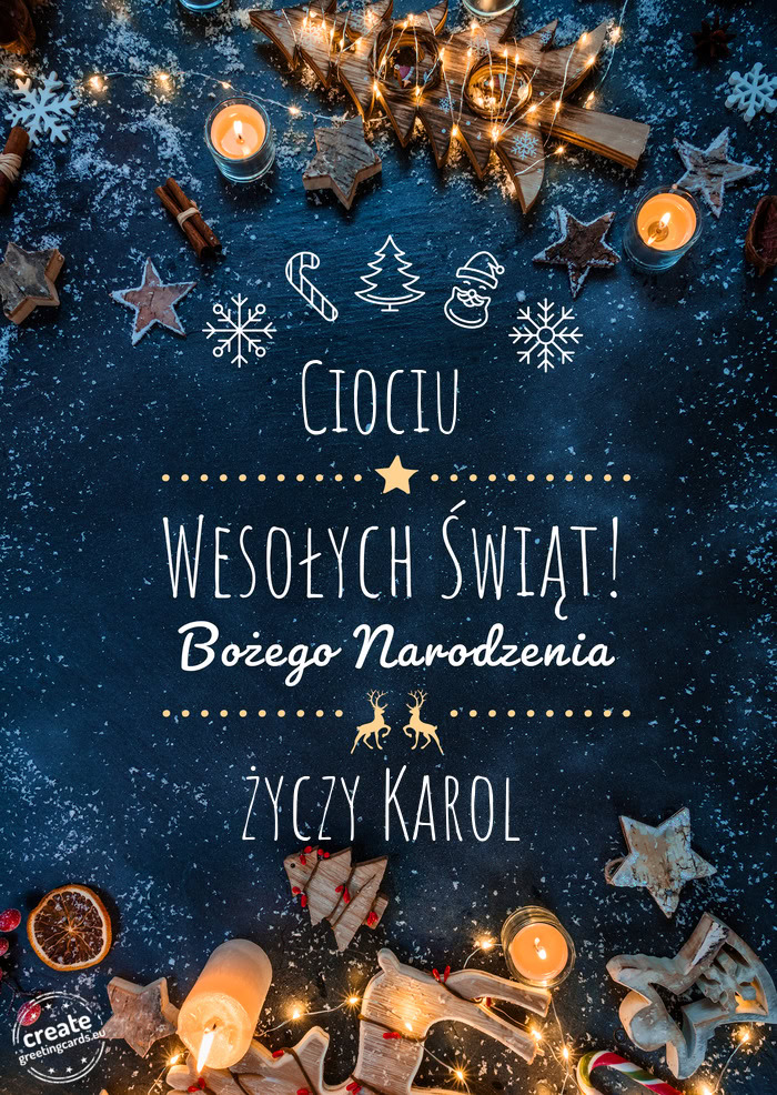 Ciociu Wesołych Świąt Karol