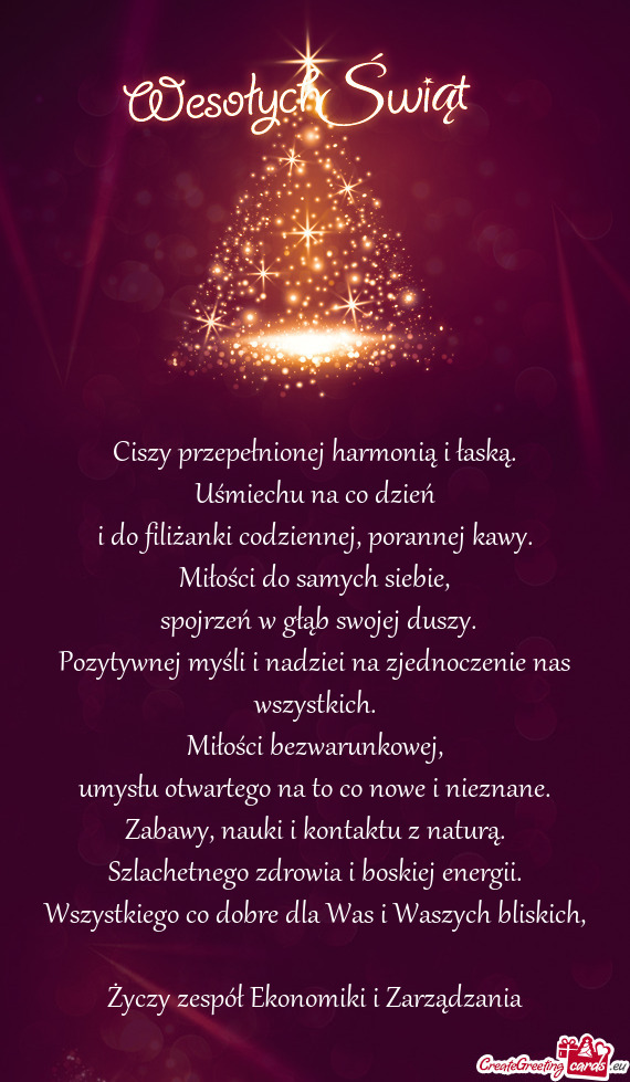 Ciszy przepełnionej harmonią i łaską