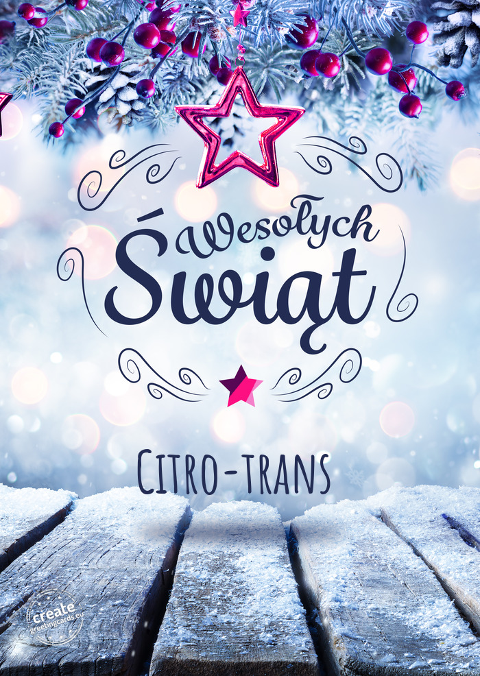 Citro-trans Wesołych Świąt