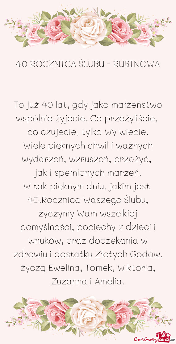 Co czujecie, tylko Wy wiecie