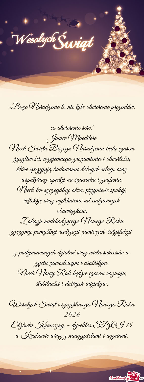 Co otwieranie serc.”