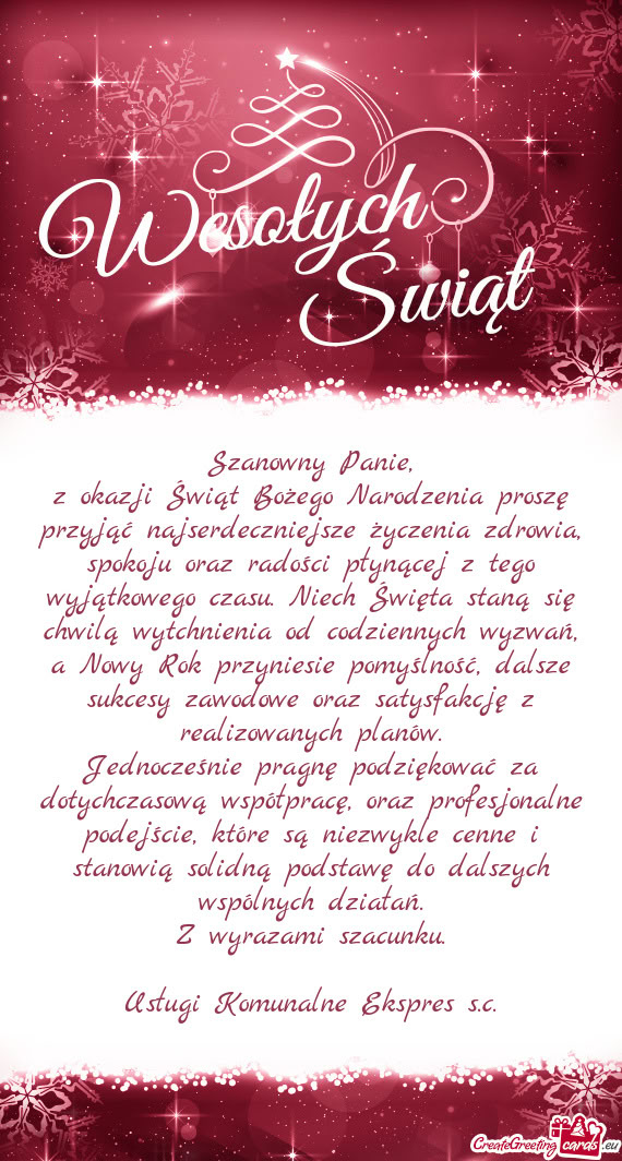 Codziennych wyzwań, a Nowy Rok przyniesie pomyślność, dalsze sukcesy zawodowe oraz satysfakcję