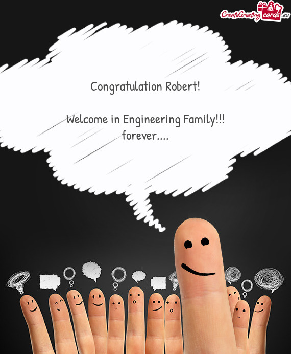 Congratulation Robert