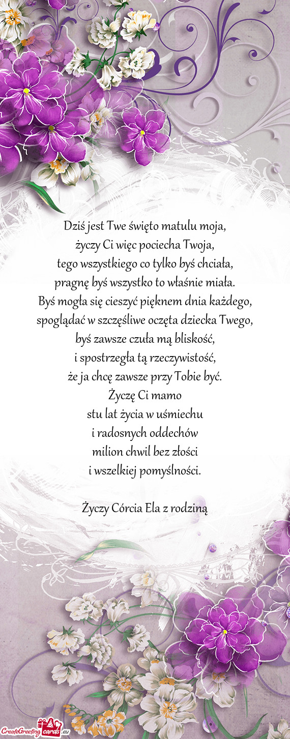 Córcia Ela z rodziną