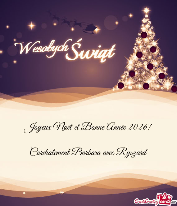 Cordialement Barbara avec Ryszard