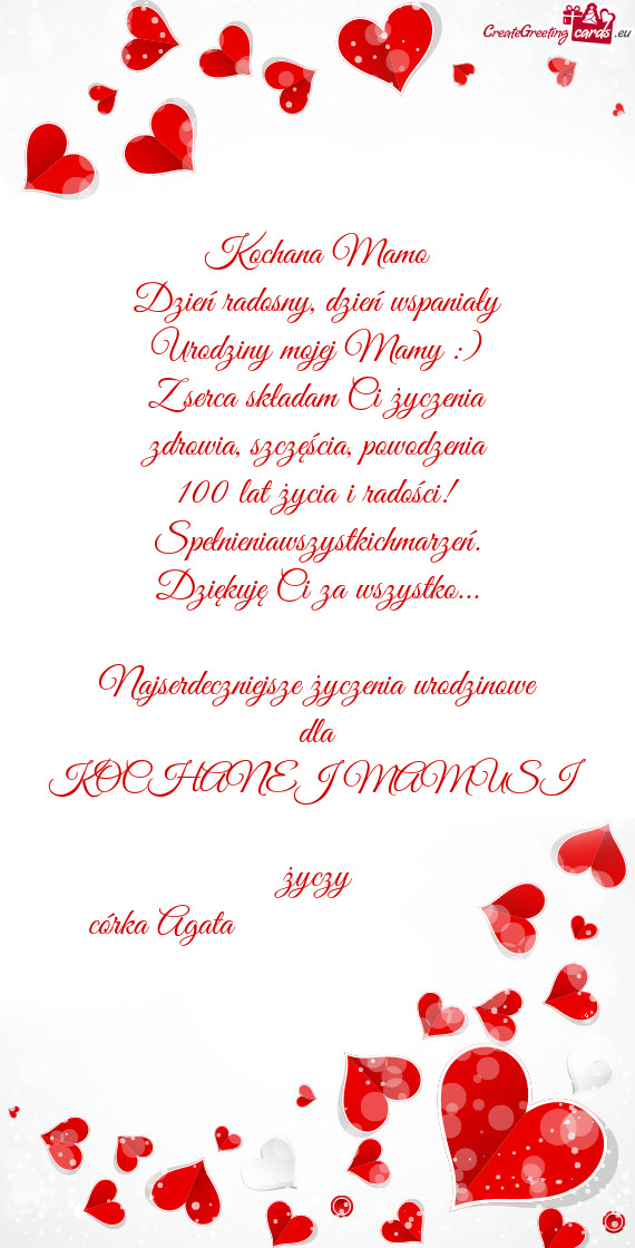 Córka Agata ❤️❤️❤️🍀🎂